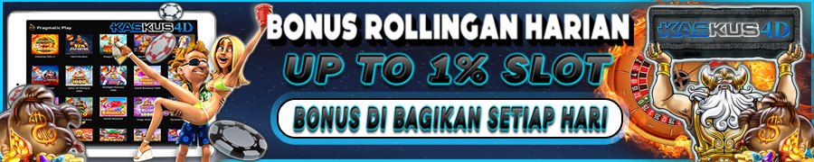 BONUS ROLLINGAN HARIAN 1% SLOT GAME